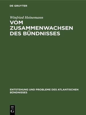 cover image of Vom Zusammenwachsen des Bündnisses